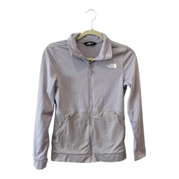 The North Face Lightweight Fleece Lined Lavender Full Zip Jacket XS - Picture 1 of 9